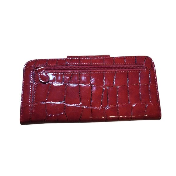 Vintage Liz Claiborne Wallet Clutch Checkbook ID Coin Cards Billfold - Picture 2 of 16